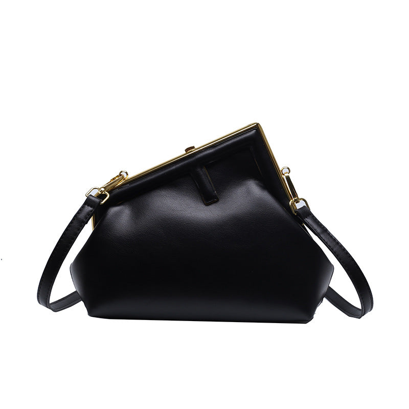 Sleek Clasp Crossbody Bag