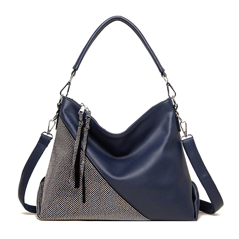 Sparkle Stone Diamond Embellished Large Shoulder Bag