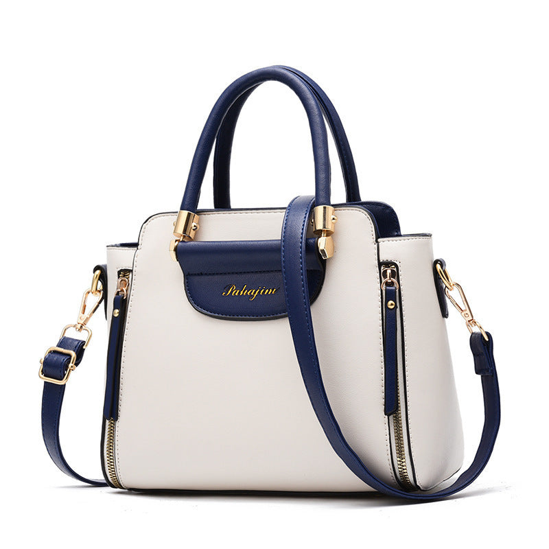 Contrast Color Large Capacity Fashion Tote Bag