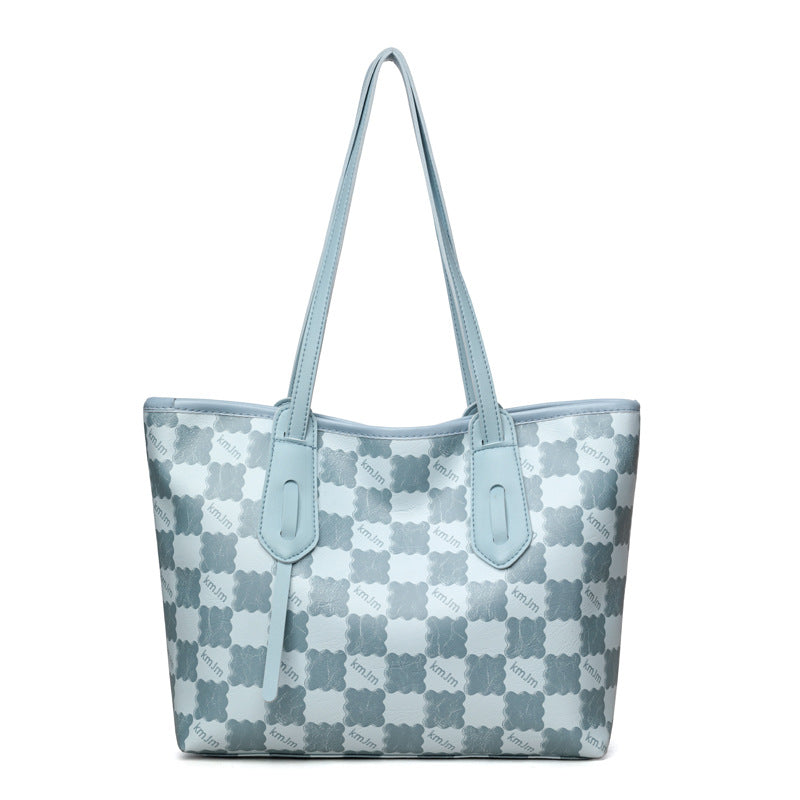 Sienna Grid Tote Bag
