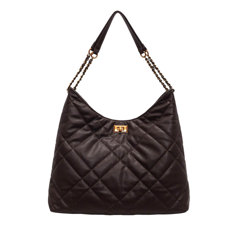 Signature Quilt Clasp Shoulder Bag