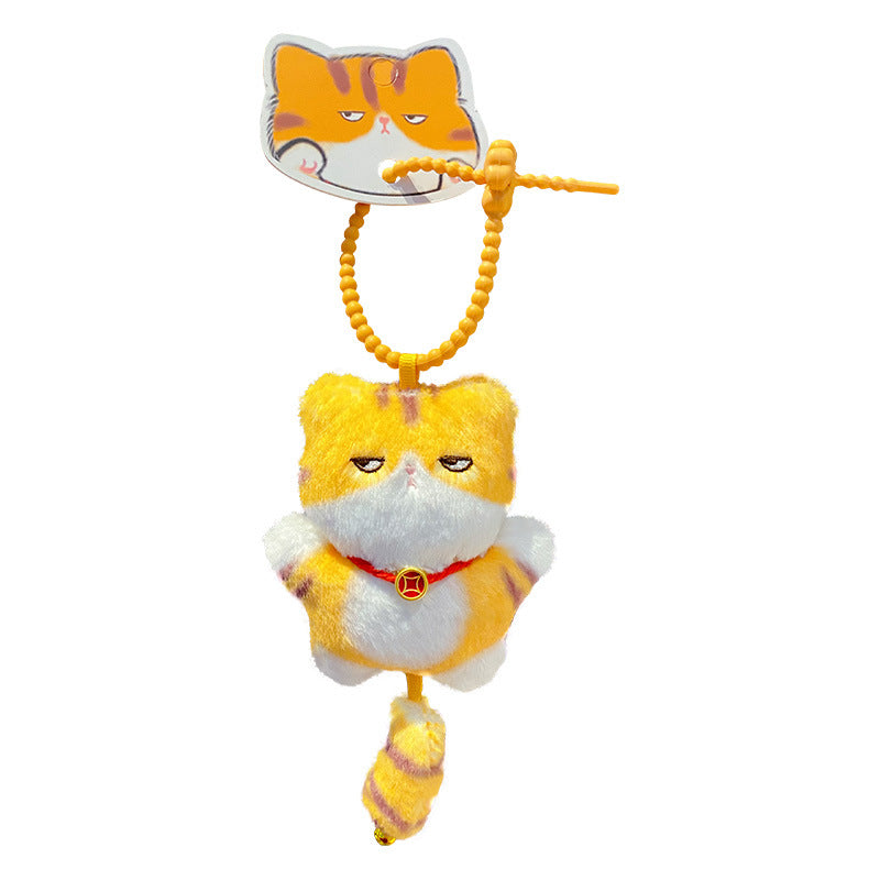Lazy Cat Plush Bag Charm – The Patchee Bangladesh soft and fluffy cat bag charm