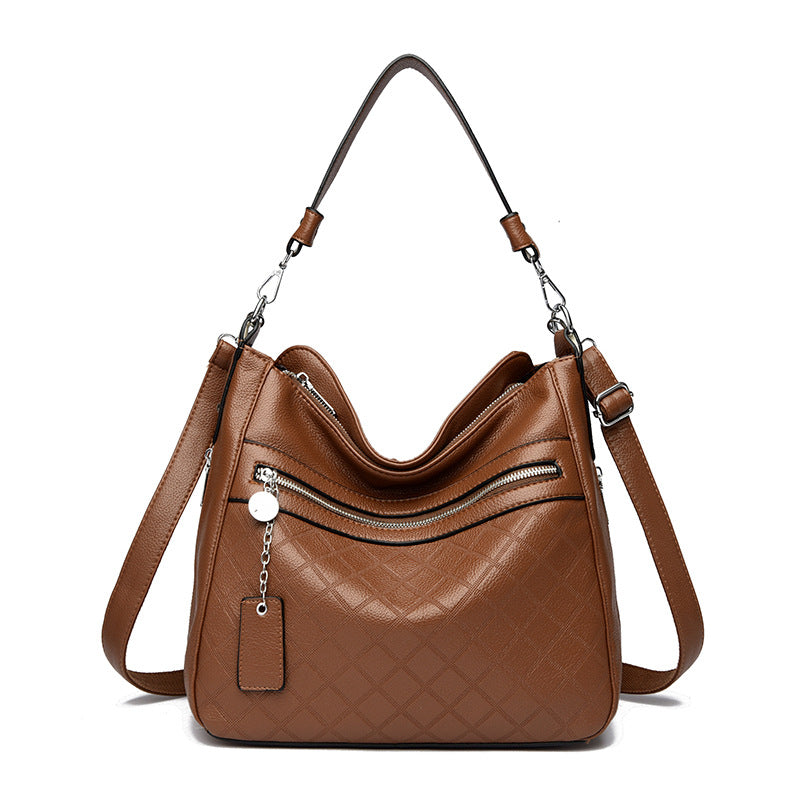 Versa Soft Multi Layer Soft Leather Shoulder Bag