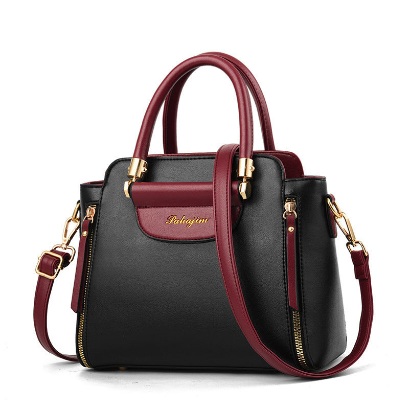 Contrast Color Large Capacity Fashion Tote Bag