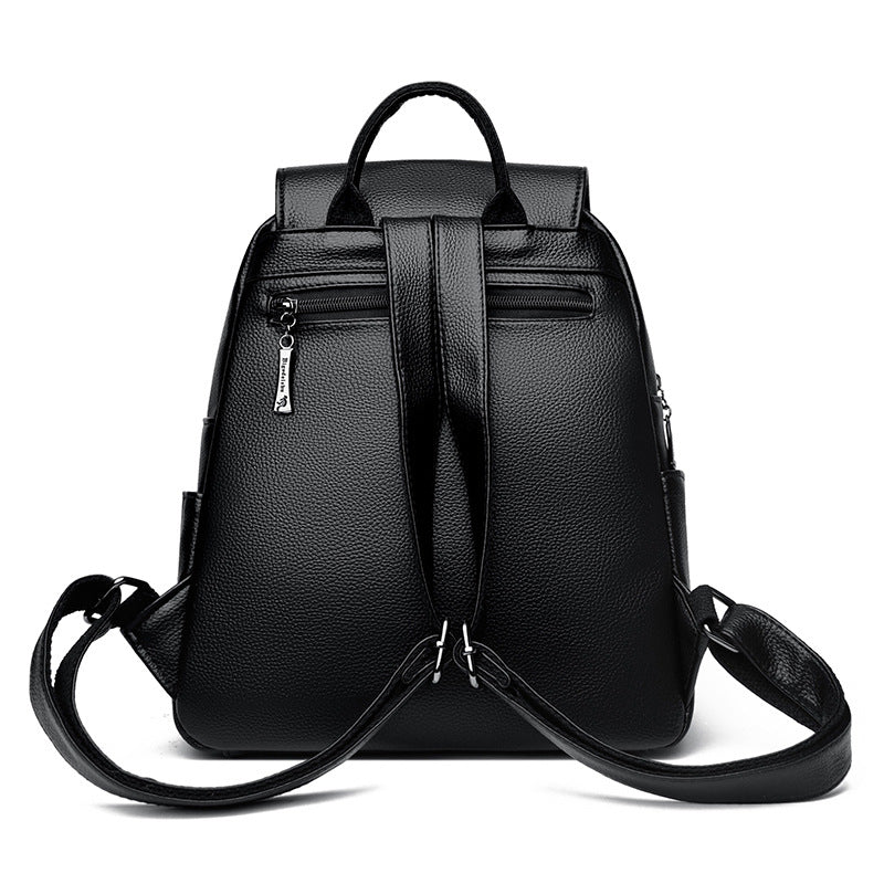 Textured Large Capacity Women's Backpack