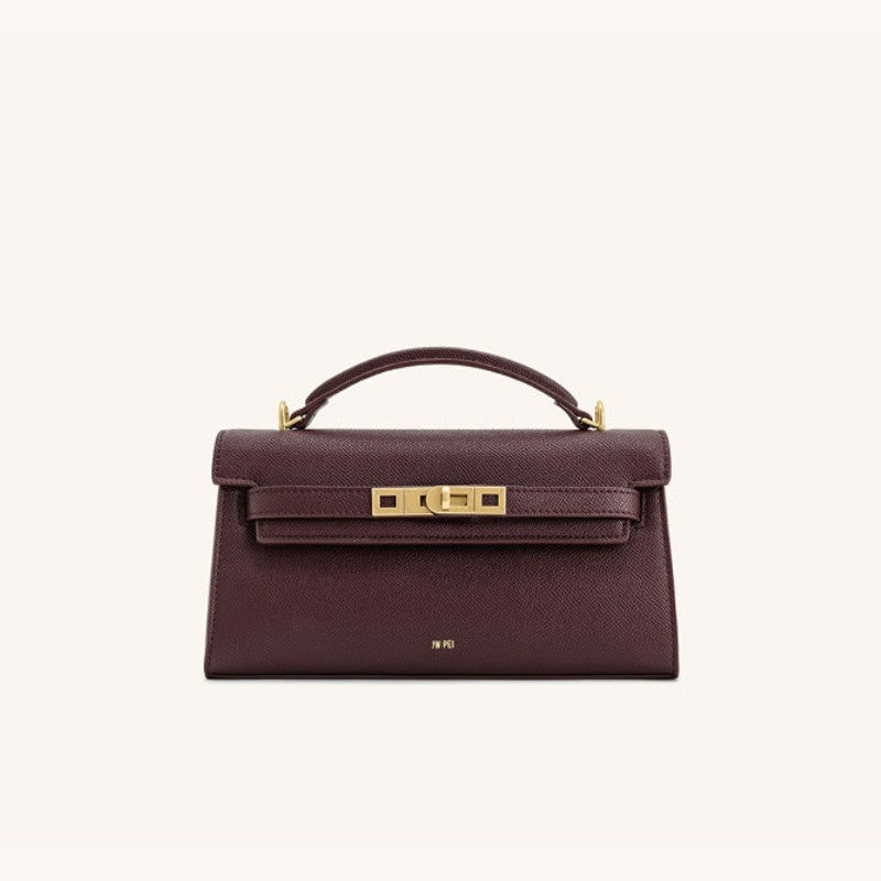 Luxury Crocodile Pattern Genuine Leather Kelly Handbag