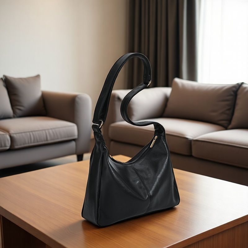 Cocoa Curve Shoulder Bag