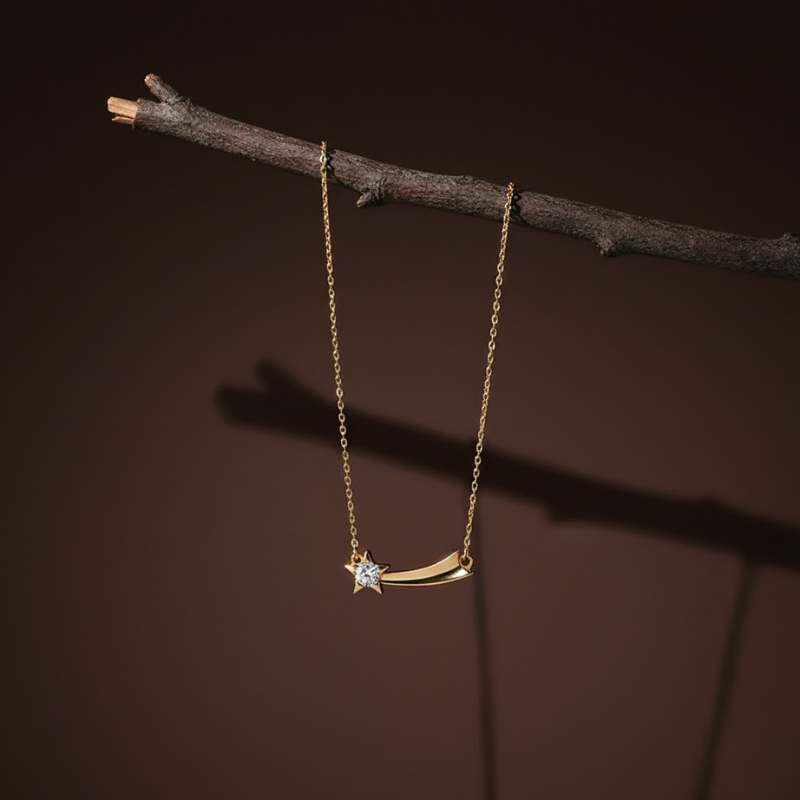 Minimal Copper Alloy Necklace