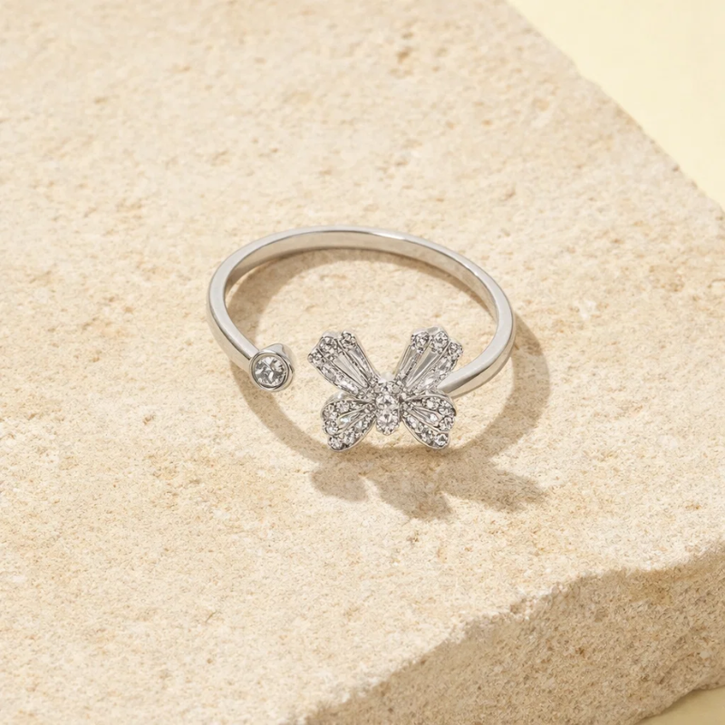 Full Diamond Butterfly Ring