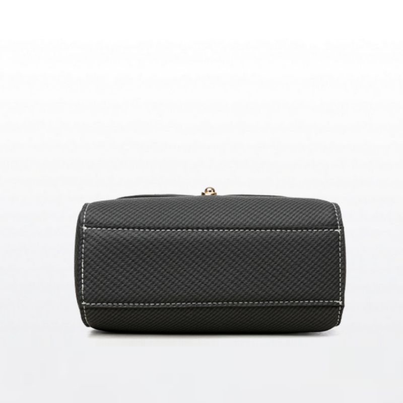 Retro Color Block Crossbody Bag