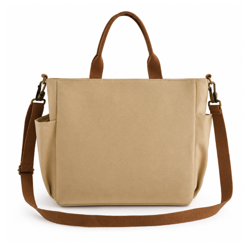 Mila Canvas Carryall Tote Bag
