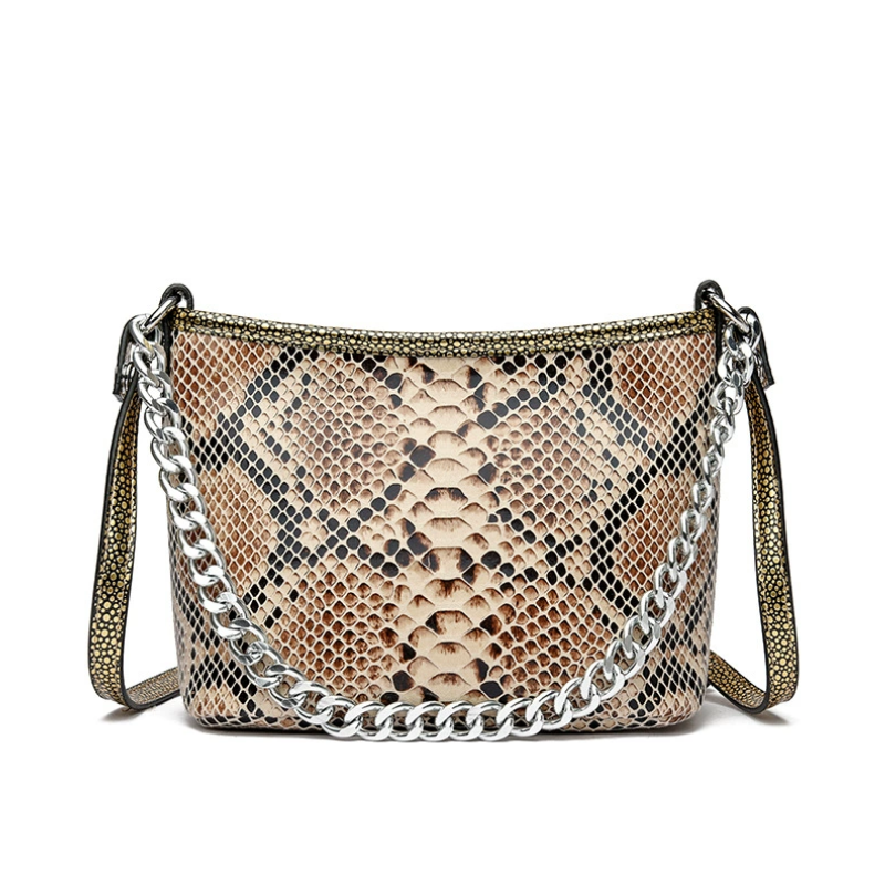 Seraphina Snakeskin Shoulder Bag