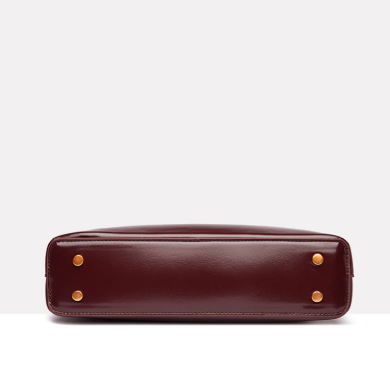 Celeste Patent Crescent Shoulder Bag