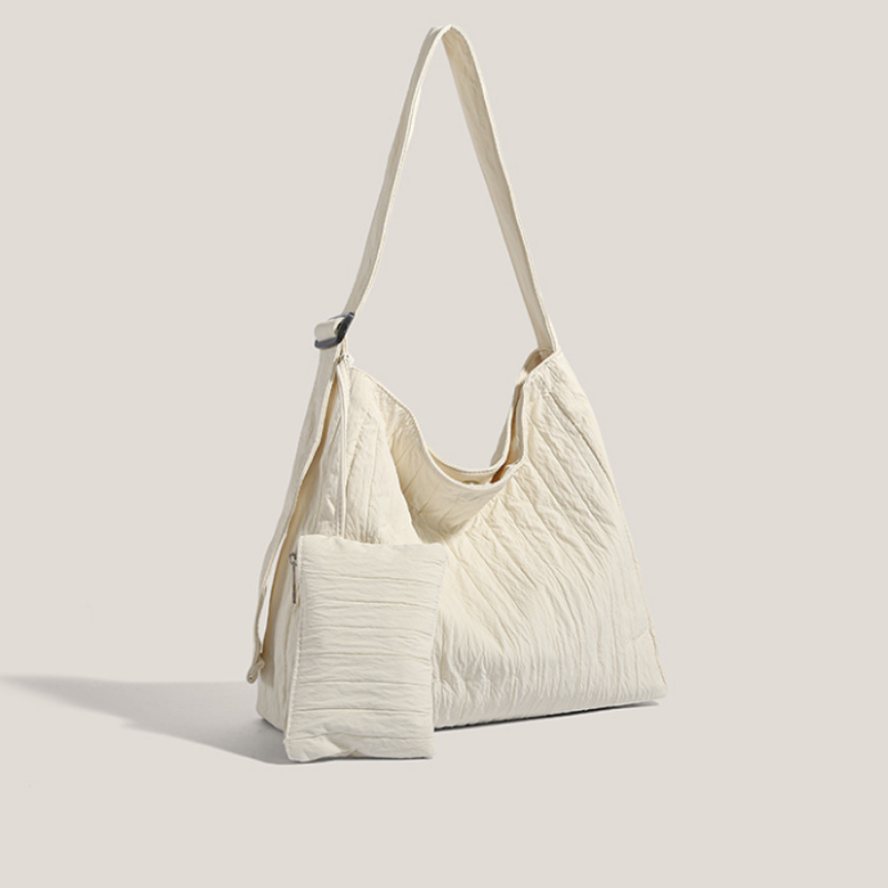 Soft Pleated Large Capacity Tote Bag