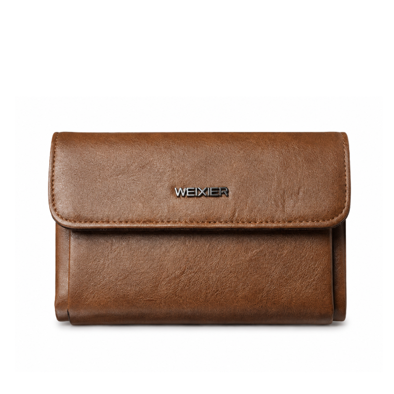 Classic Double Zipper Long Wallet