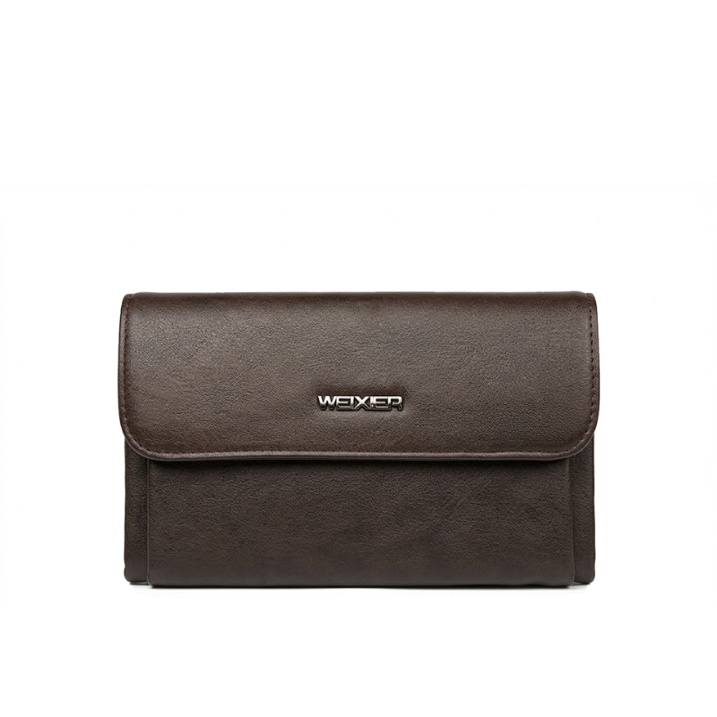 Classic Double Zipper Long Wallet