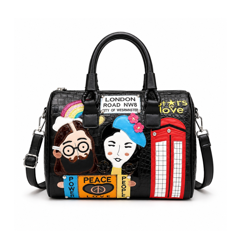 Embroidered Character Handbag