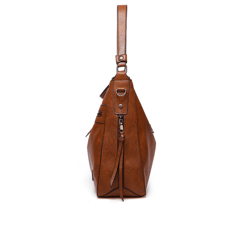 Vintage Multi-Zip Women’s Shoulder Bag