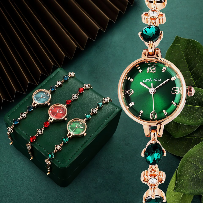 Emerald Jewel Bracelet Watch