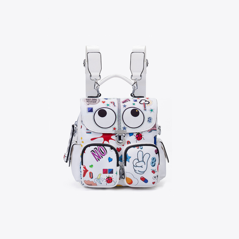 Playful Print Travel Backpack