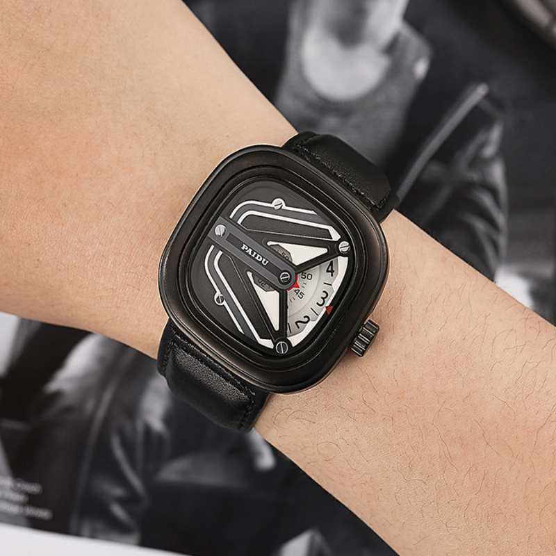 Circuit Frame Leather Men’s Watch