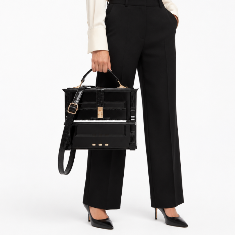 Nocturne Piano Frame Handbag