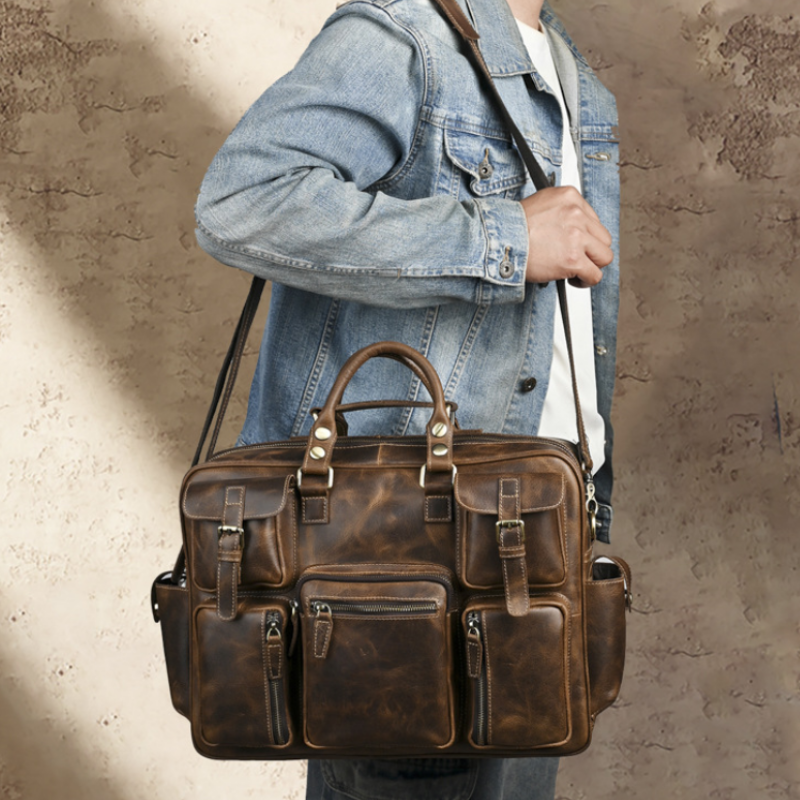 Legacy Executive Leather Laptop Bag