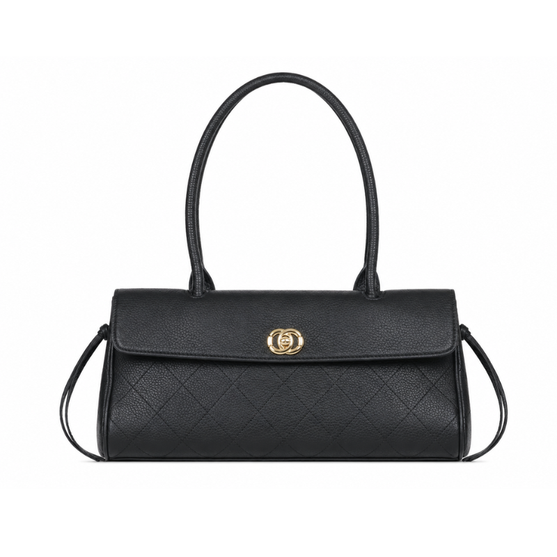 Prestige Rose Clasp Shoulder Bag
