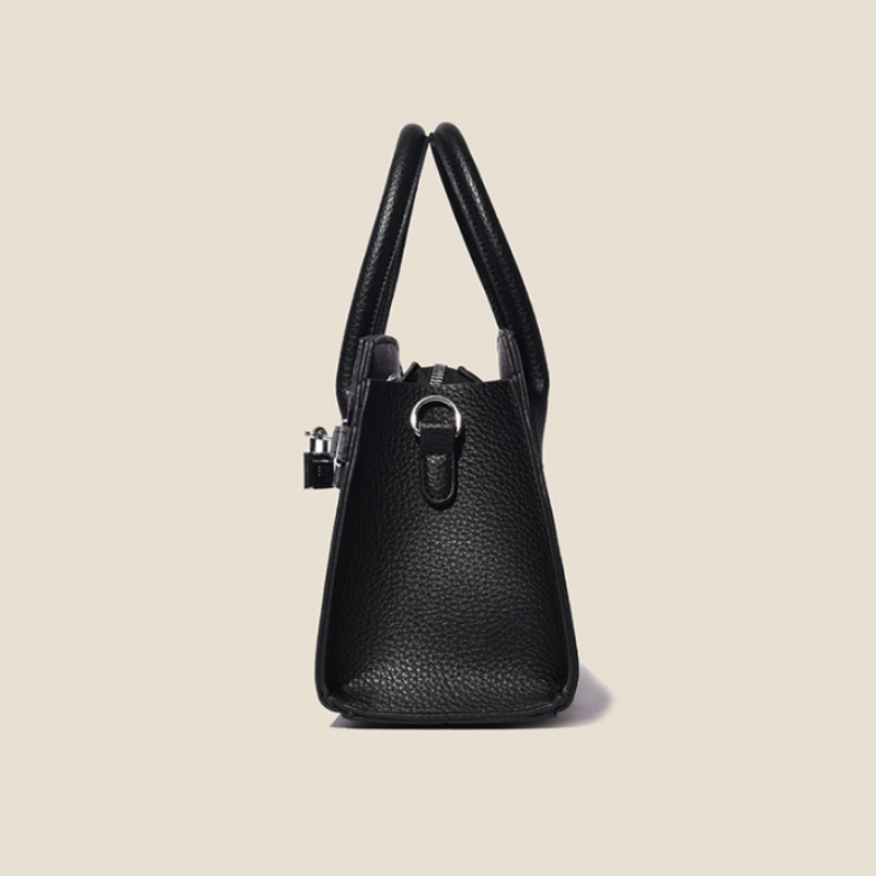 Luxe Lock Structured Handbag