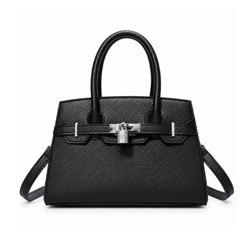 Luxe Lock Structured Handbag
