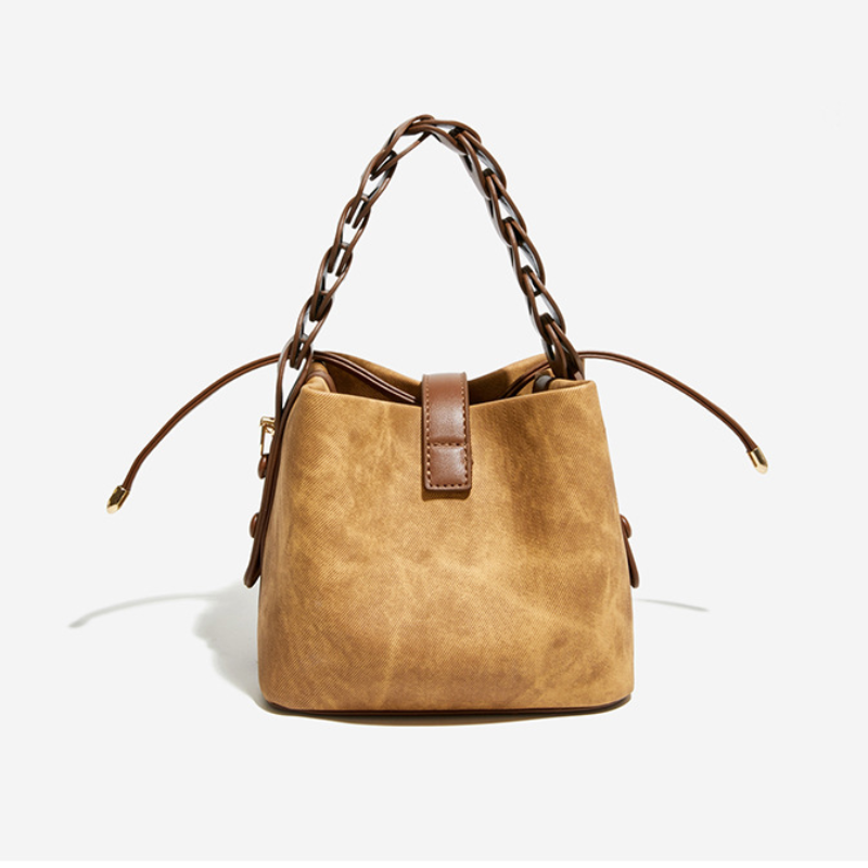 Monogram Embroidered Luxury Bucket Bag