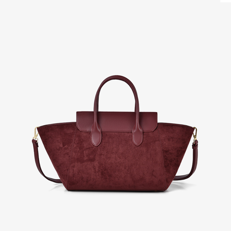 Suede Luxe Commuter Handbag