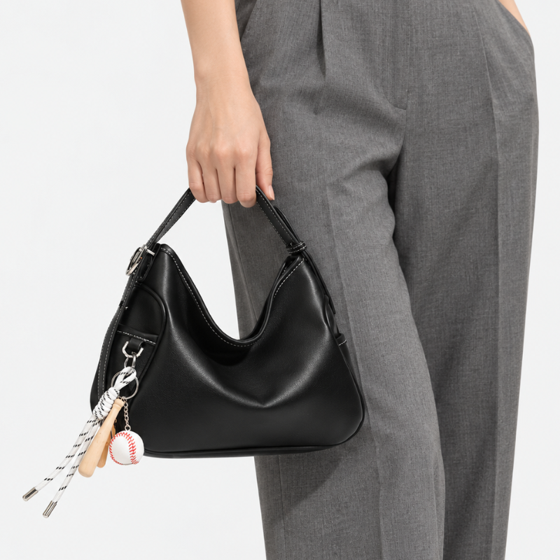 Minimal Curve Hobo Handbag