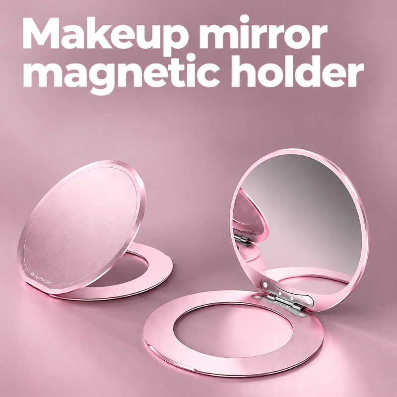 Magnetic Makeup Mirror Phone Stand