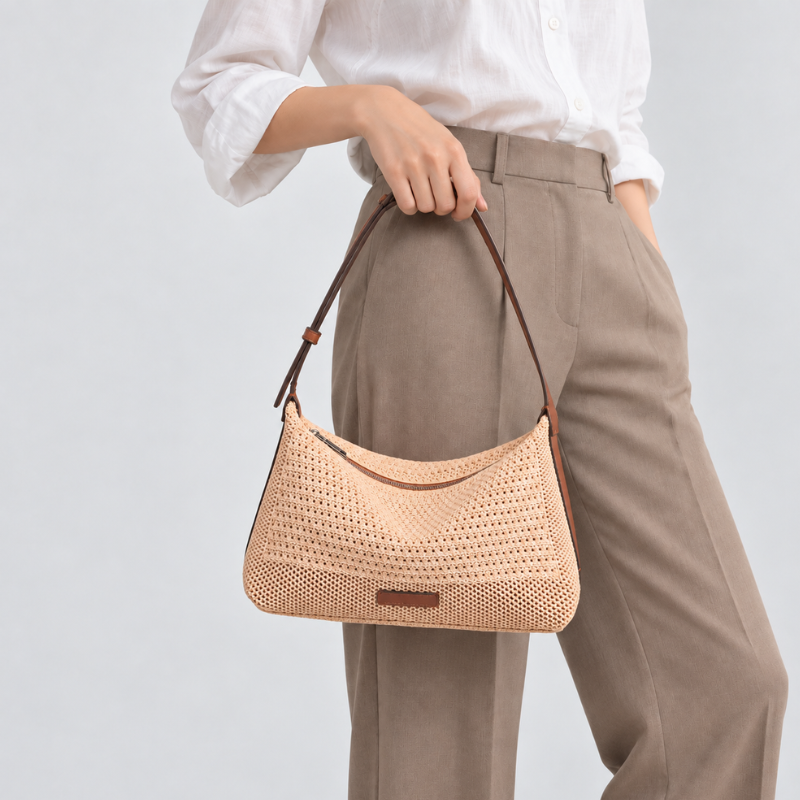 Coastal Knit Shoulder Bag