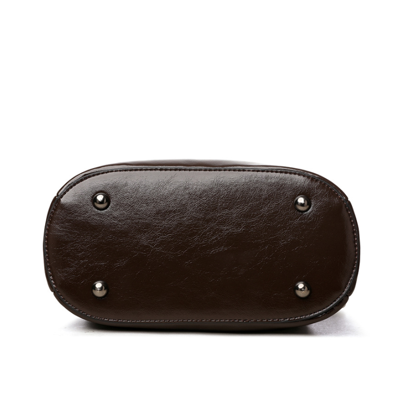 Elegant Solid Color Large Capacity Shoulder Bag For Women