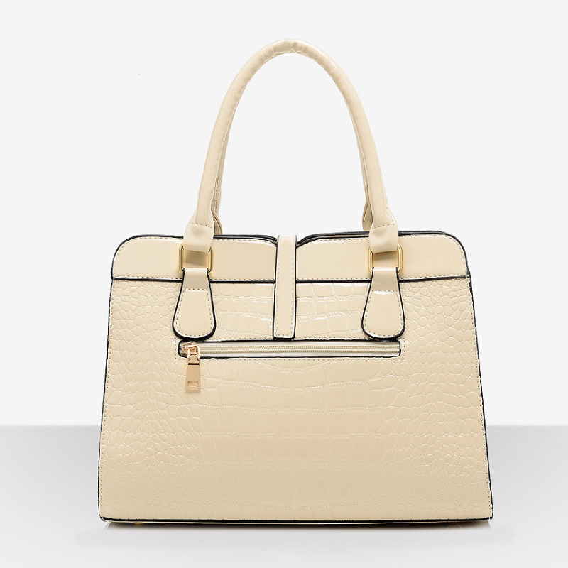 Elegant Crocodile Pattern Handbag