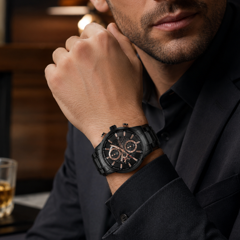 Imperial Crest Stainless Steel Men’s Watch