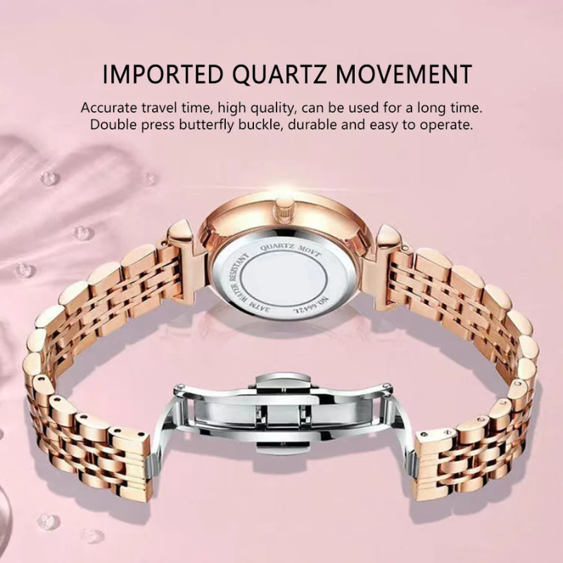 Elegant Ultra-Thin Waterproof Quartz Watch for Women
