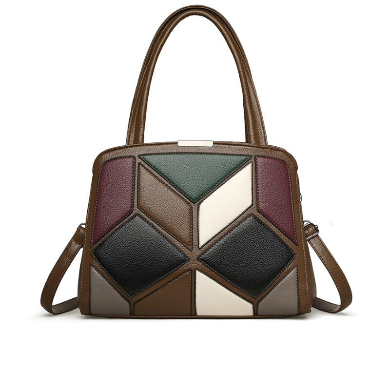 Geometric Heritage Shoulder Bag
