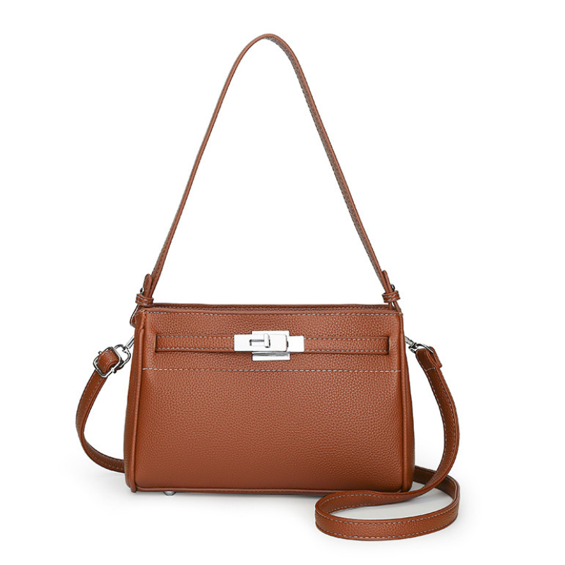 Compact retro-style armpit bag with crossbody strap for casual wear