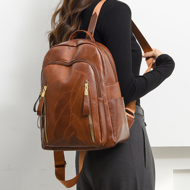 Vintage Soft Leather Backpack For Women