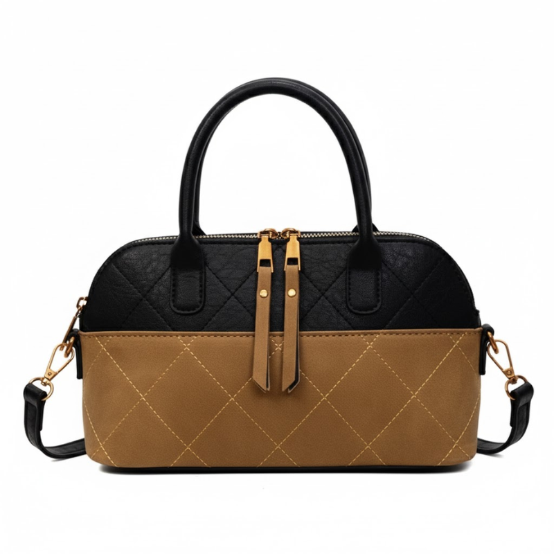 Retro Textured Underarm Handbag