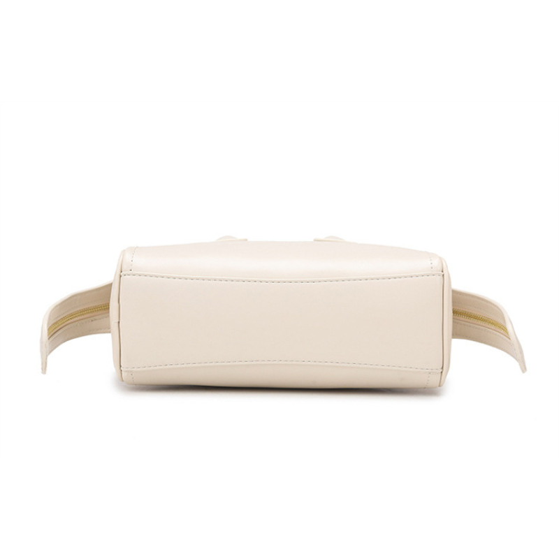 Elegant Semi-Circle Textured Small Handbag