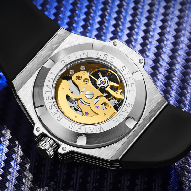 Geometric Skeleton Automatic Quartz Watch