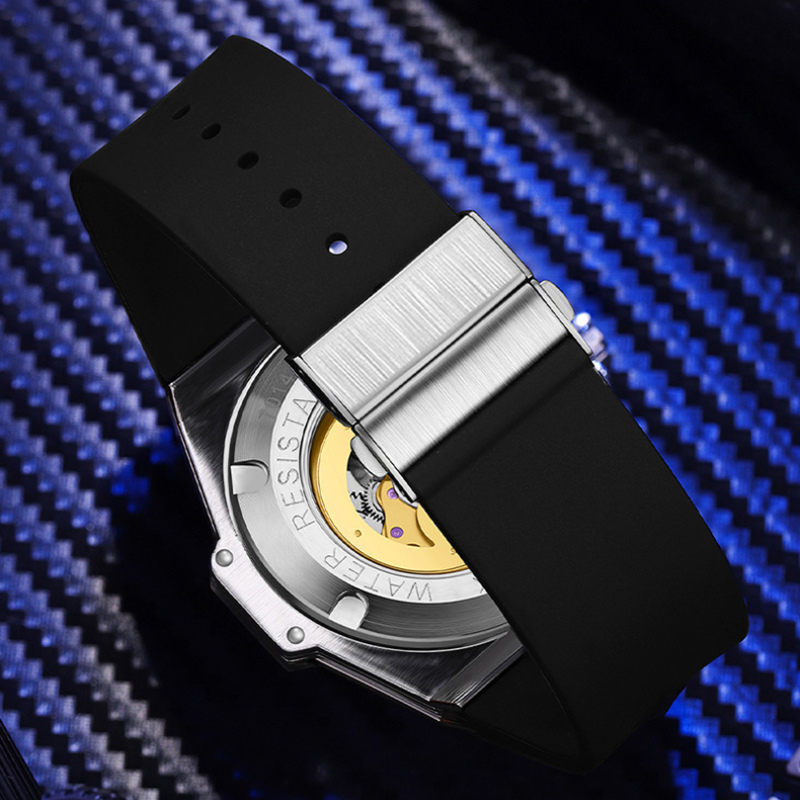 Geometric Skeleton Automatic Quartz Watch