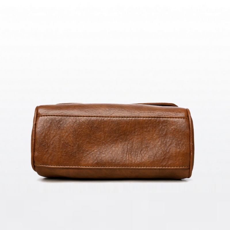 Soft Leather Large Capacity Crossbody Bag
