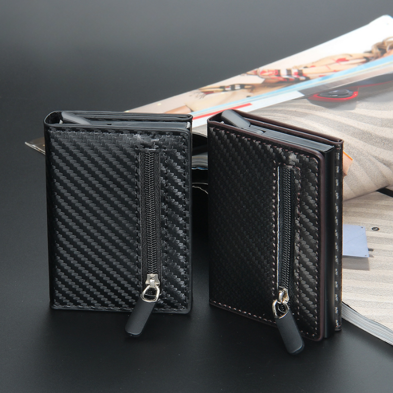 Carbon Fiber RFID Wallet With Multi Card Slots