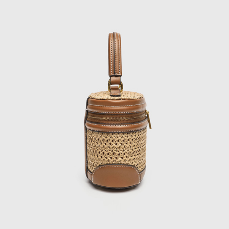 Cove Textured Canvas Mini Bucket Bag