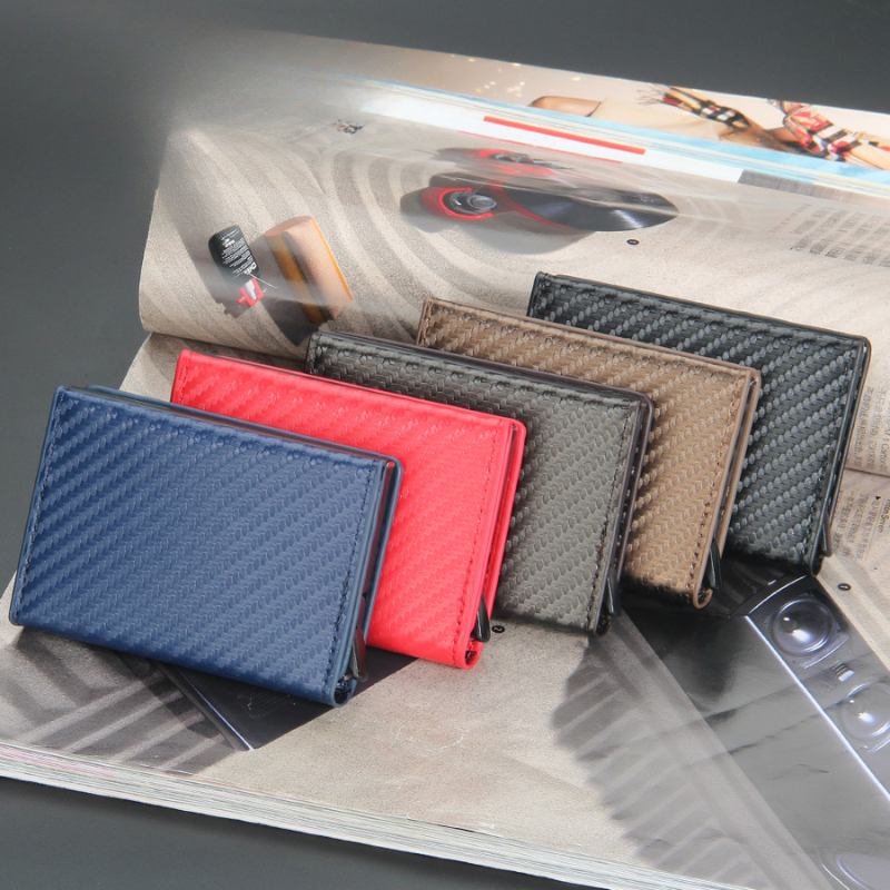 Carbon Fiber RFID Wallet With Multi Card Slots